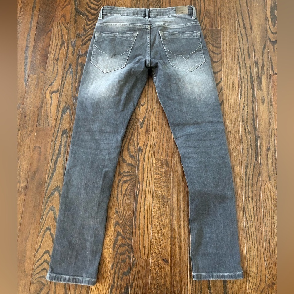 Pepe Jeans London Boys 14 Dakota Cashed Black Vintage Slim Fit Mid-Rise Jeans - Picture 11 of 12